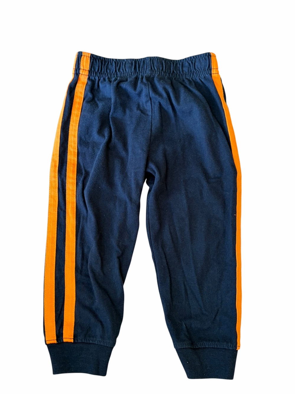 Garanimals Navy Joggers with Orange Side Stripes